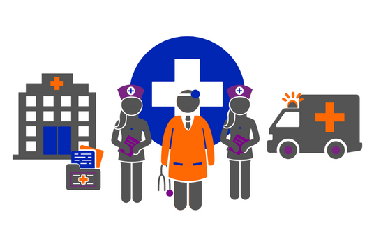 healthcare center protection with secure passage