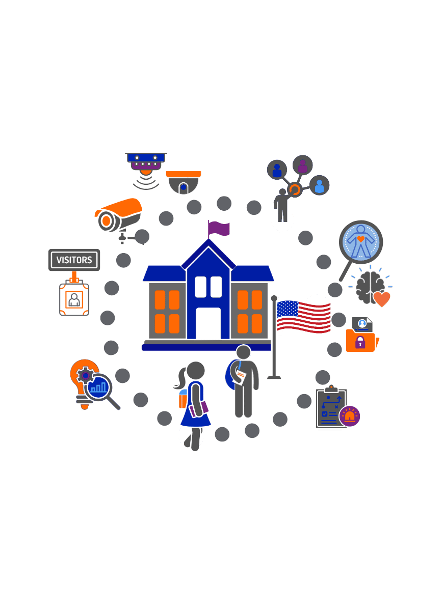 sectors school icon group