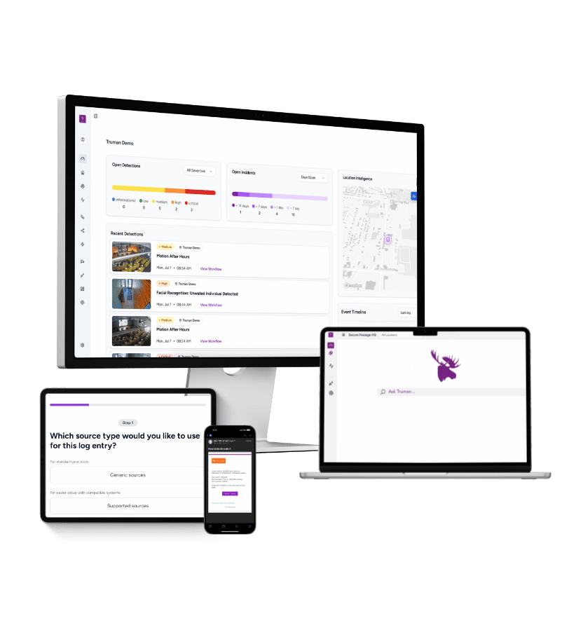 secure passage interface design mockup